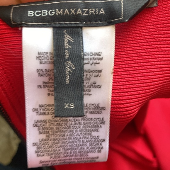 BCBGMAXAZRIA Francis Layered Peplum Dress size xs - Picture 7 of 8